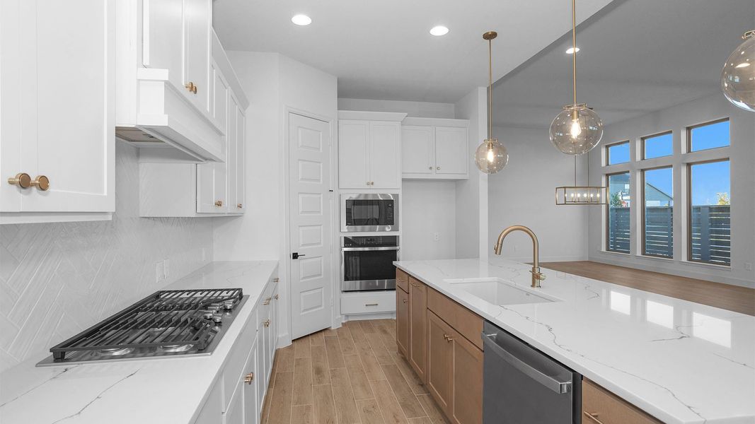 Furnished interior view inside a new home in Austin Point 60', Richmond (Image 4).