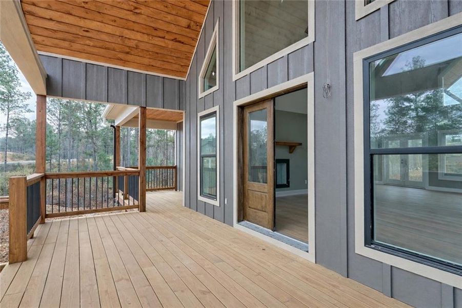 Exterior details and patio area of a home in , Talking Rock (Image 27).