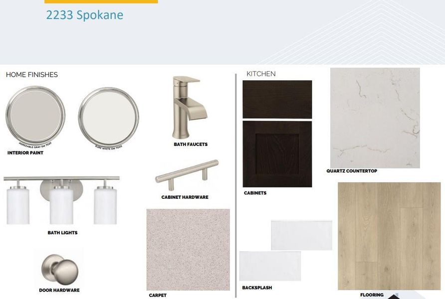 Sample of building materials used in homes in Cedar Brook, Leander (Image 5).