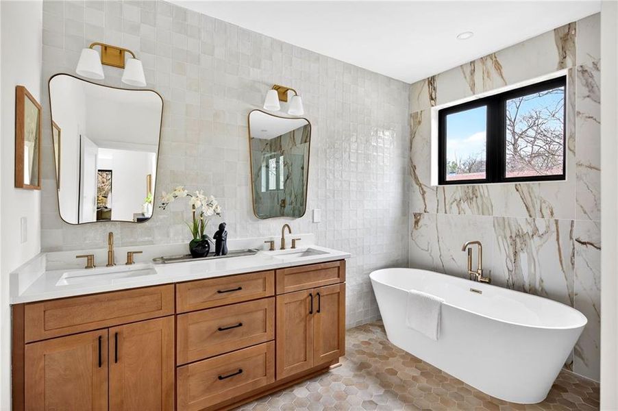 Furnished interior view inside a new home in , Atlanta (Image 17).