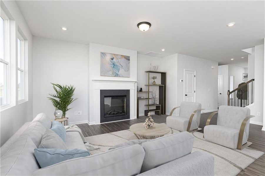 Furnished interior view inside a new home in Riverside Ridge, Lawrenceville (Image 26).