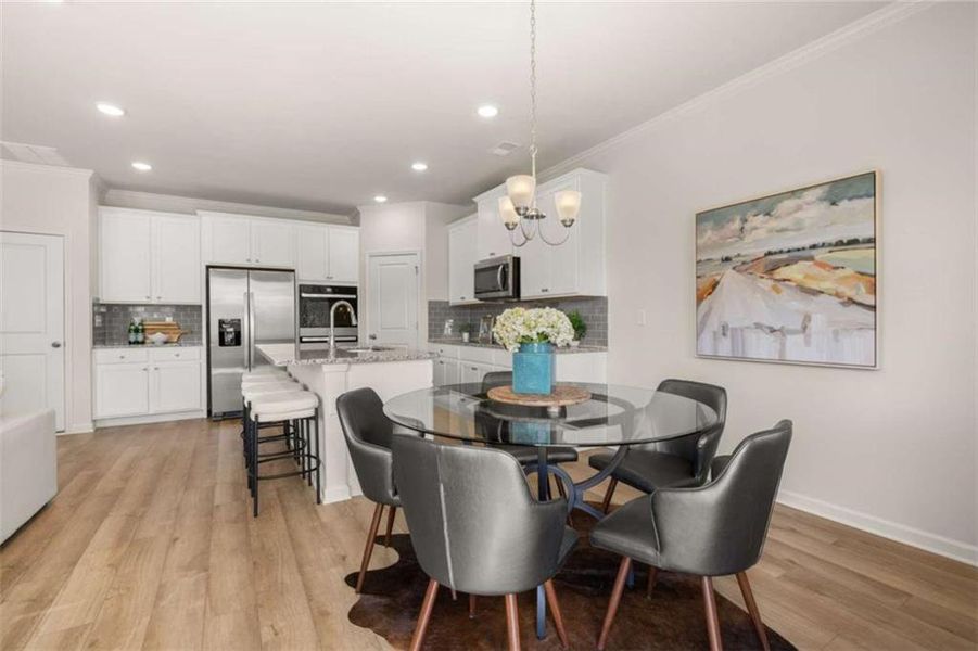 Furnished interior view inside a new home in Kingsmere Estates, Loganville (Image 5).