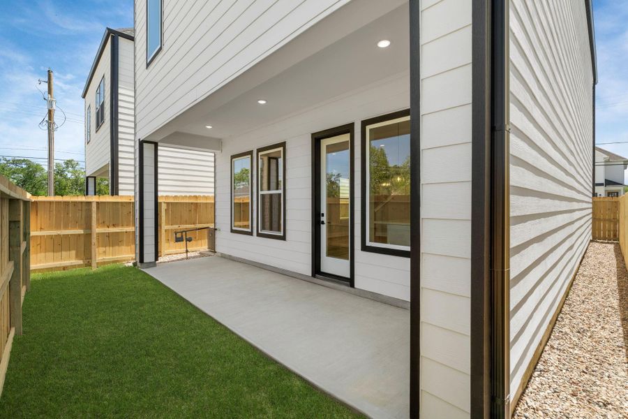 Exterior details and patio area of a home in , Houston (Image 21). Exterior details and patio area of a home in , Houston (Image 21).