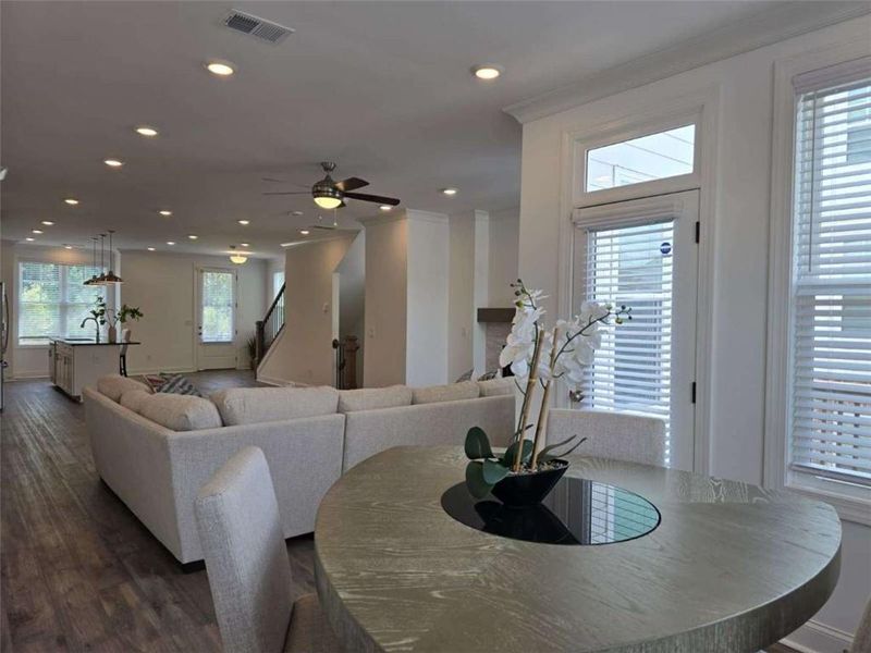 Furnished interior view inside a new home in , Suwanee (Image 29).