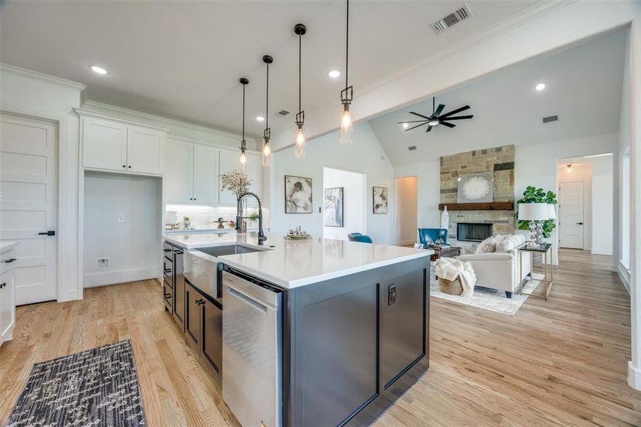 Furnished interior view inside a new home in Briar Branch Estates, Celeste (Image 29). Furnished interior view inside a new home in Briar Branch Estates, Celeste (Image 29).