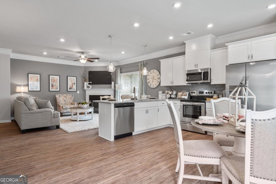 Furnished interior view inside a new home in Crescent Towns, Riverdale (Image 22).