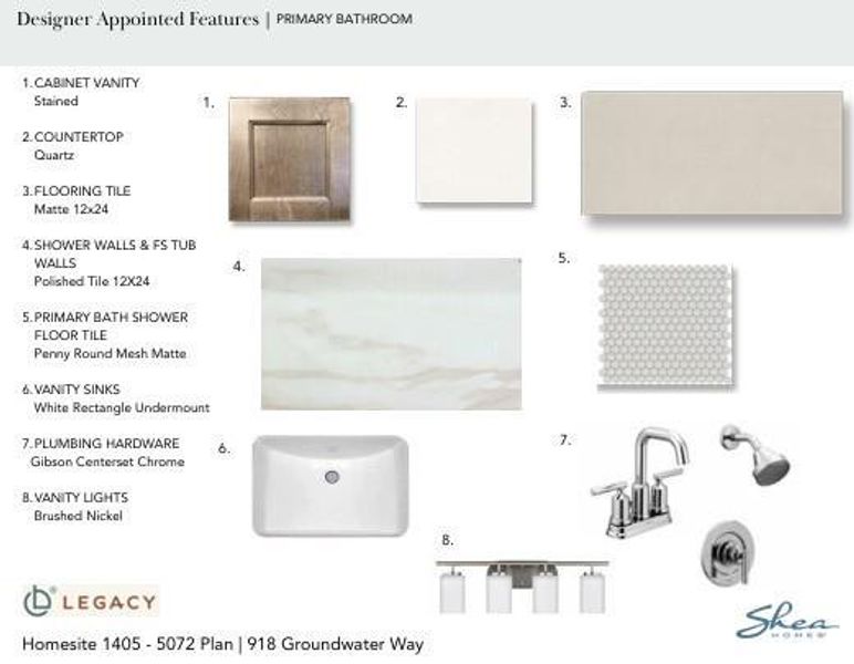 Sample of building materials used in homes in Legacy, League City (Image 11). Sample of building materials used in homes in Legacy, League City (Image 11).