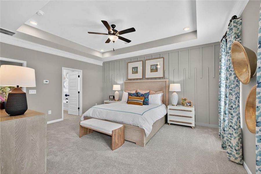 Furnished interior view inside a new home in Allen Manor, Hoschton (Image 41).
