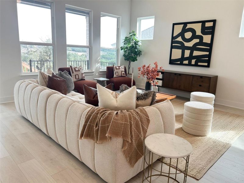 Open concept floorplan