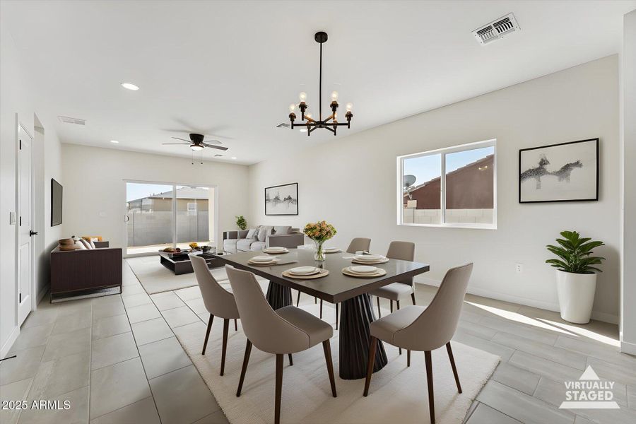 Dining Area Staged Dining Area Staged