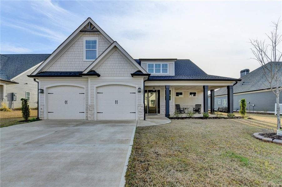 Front exterior of a new home in , Greensboro, GA, highlighting curb appeal (Image 2). Front exterior of a new home in , Greensboro, GA, highlighting curb appeal (Image 2).