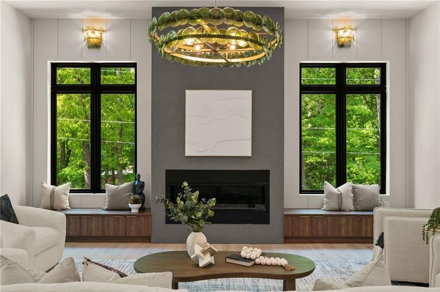 Furnished interior view inside a new home in , Atlanta (Image 45).