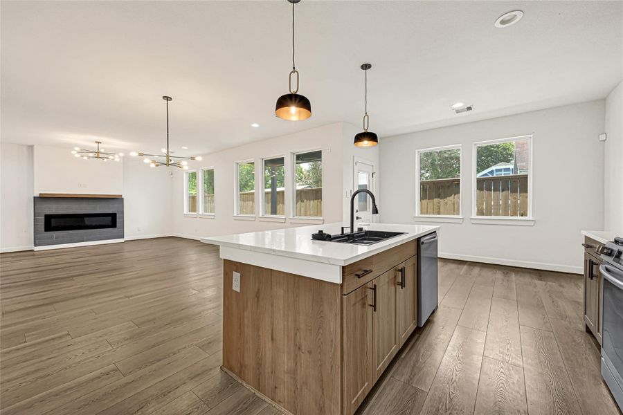 Furnished interior view inside a new home in , Houston (Image 6). Furnished interior view inside a new home in , Houston (Image 6).