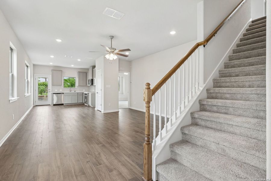 Spacious, unfurnished interior of a new home in Casinas at Gruene, New Braunfels (Image 20). Spacious, unfurnished interior of a new home in Casinas at Gruene, New Braunfels (Image 20).