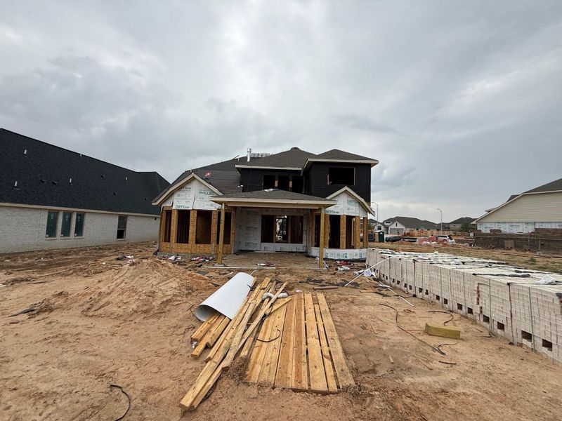 In-progress construction of a new home in Candela, Richmond, TX (Image 7).