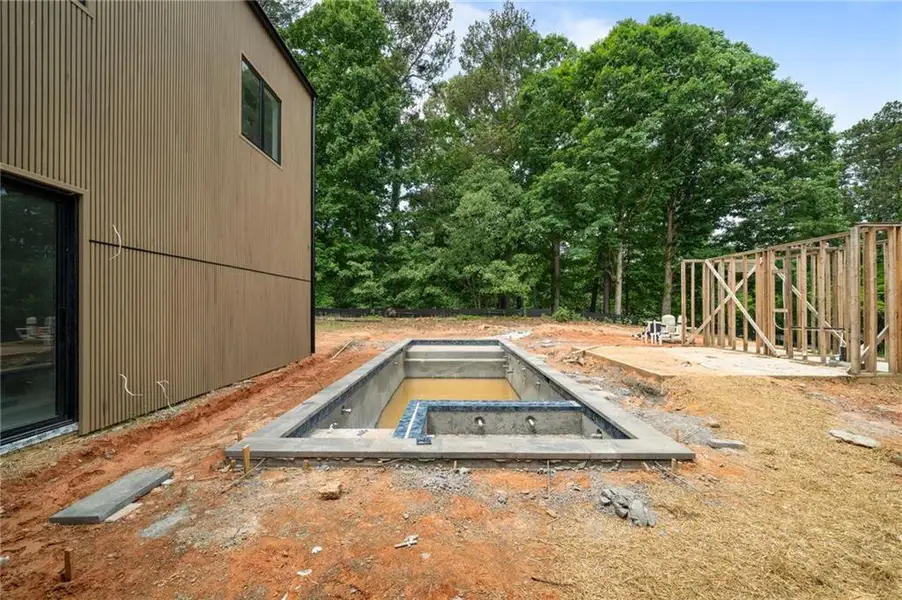 In-progress construction of a new home in , Marietta, GA (Image 18).