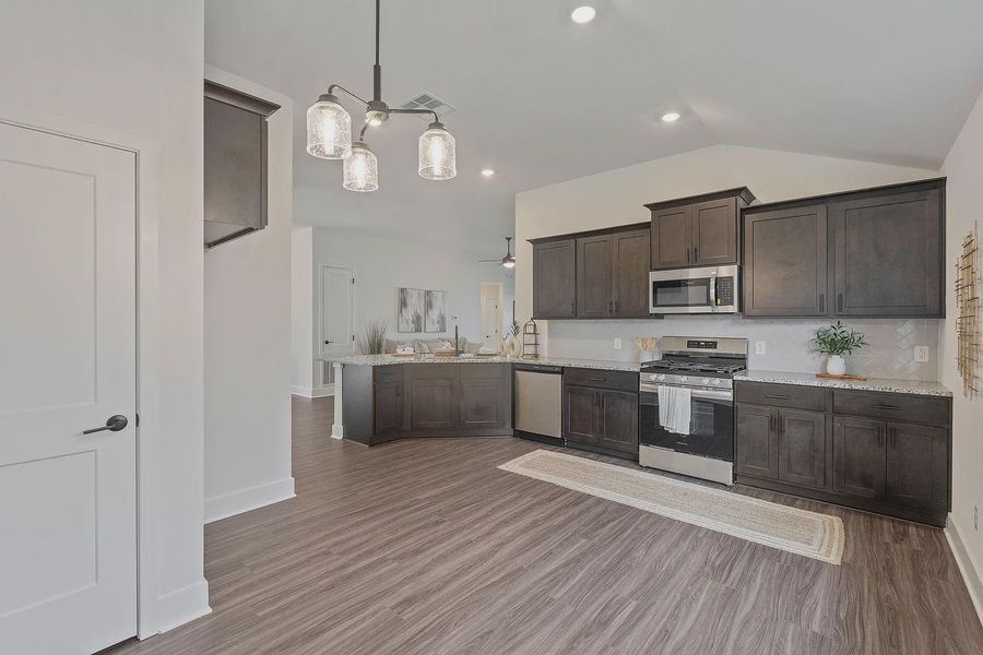 Furnished interior view inside a new home in Grand Oaks Reserve, Cleveland (Image 17).