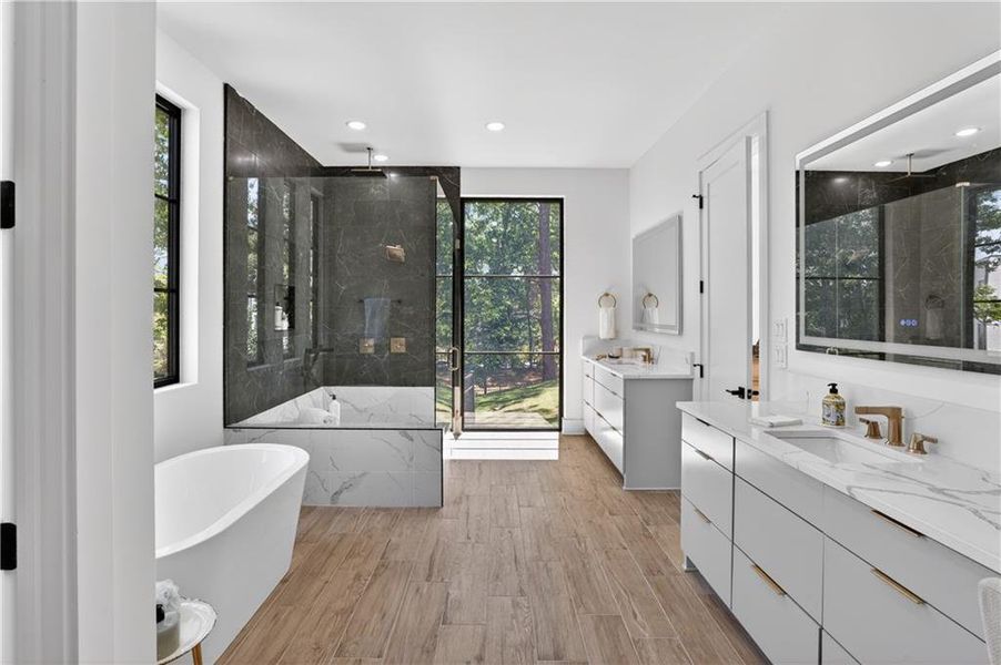 Furnished interior view inside a new home in , Alpharetta (Image 21).