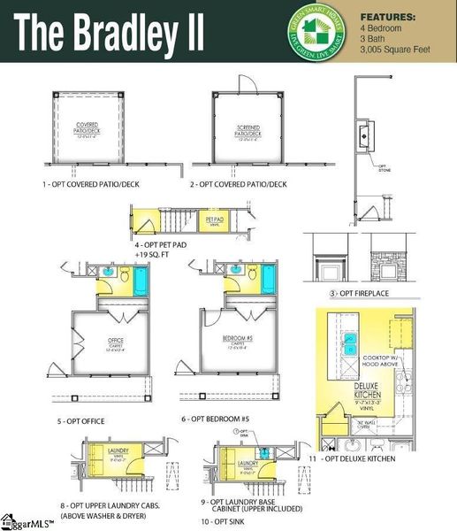 2D floor plan layout of this home in Lynbrook, Boiling Springs, SC (Image 4).