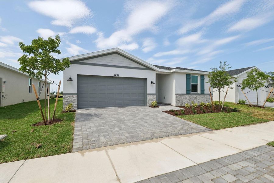 Furnished interior view inside a new home in Hampton Park - Classic Series, Vero Beach (Image 12).
