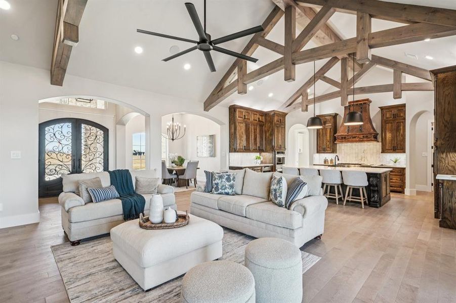 Furnished interior view inside a new home in , Aledo (Image 7).