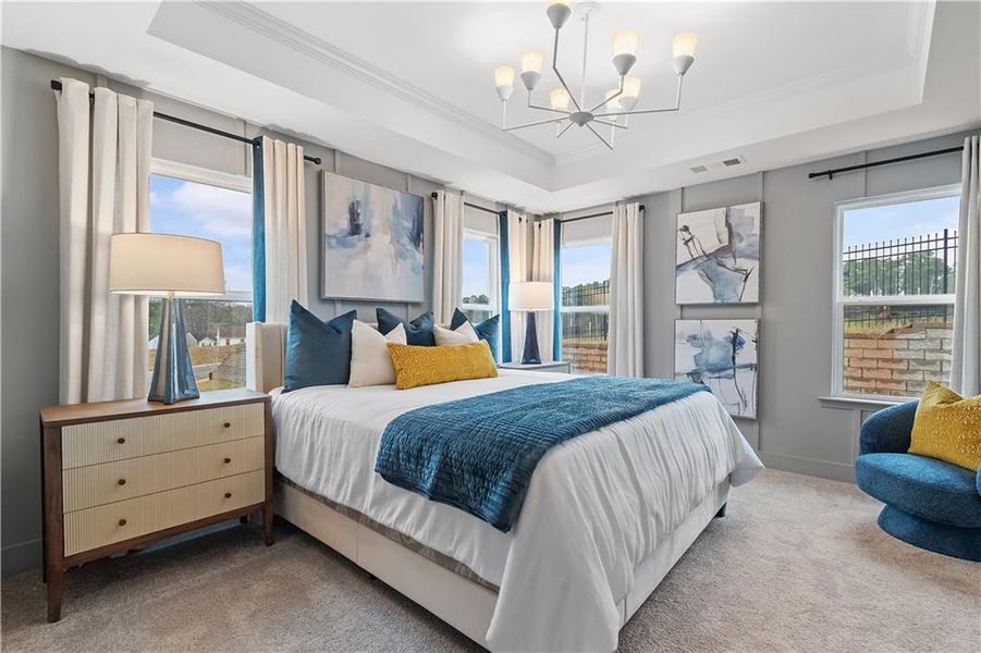 Furnished interior view inside a new home in Auburn Ridge, Riverdale (Image 33). Furnished interior view inside a new home in Auburn Ridge, Riverdale (Image 33).