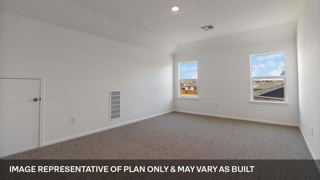 Spacious, unfurnished interior of a new home in Bar W Ranch, Leander (Image 15).