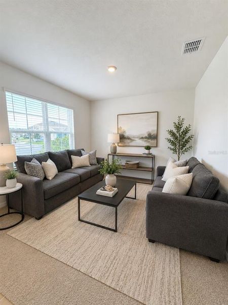 Furnished interior view inside a new home in , Harmony (Image 6).