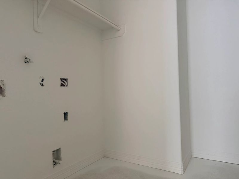 Construction progress - utility room