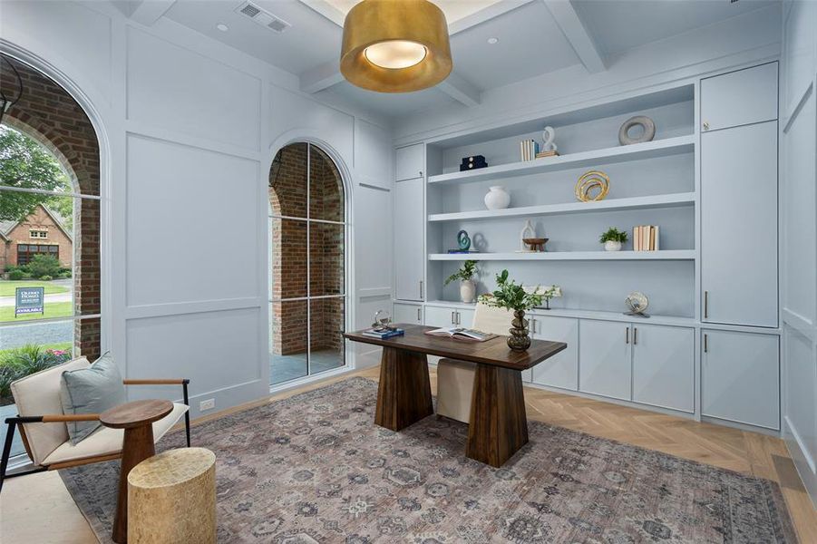 Furnished interior view inside a new home in , Dallas (Image 26). Furnished interior view inside a new home in , Dallas (Image 26).