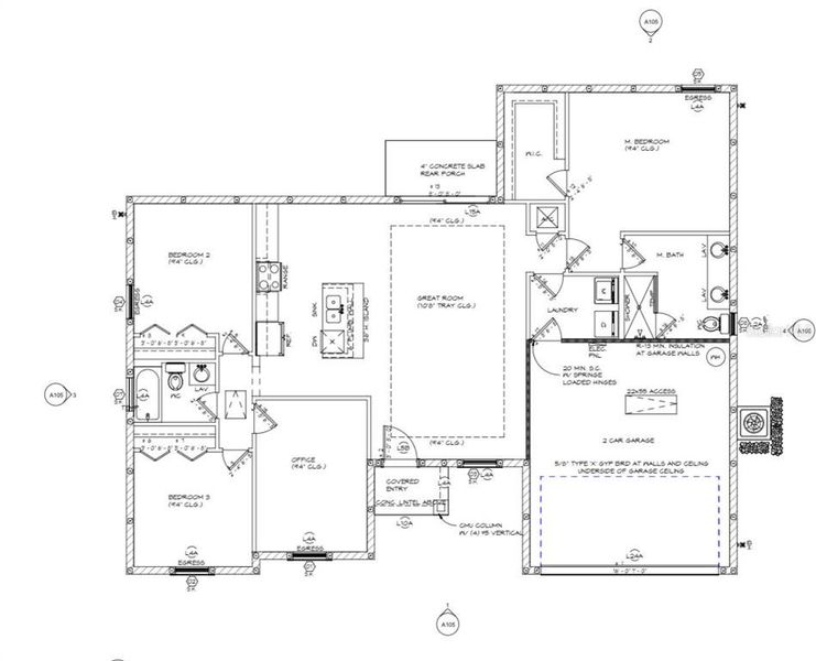 2D floor plan layout of this home in , Deland, FL (Image 3).