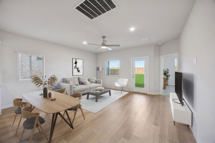 Living Room in the Oak II home plan by Trophy Signature Homes – REPRESENTATIVE PHOTO