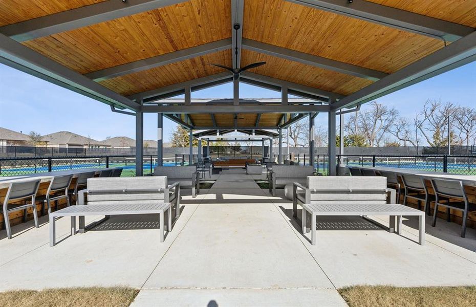 Pickleball Court seating