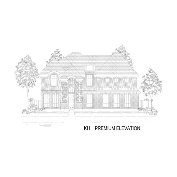 Representative rendering of the exterior for the Stonehaven 2FS by First Texas Homes (Image 17).