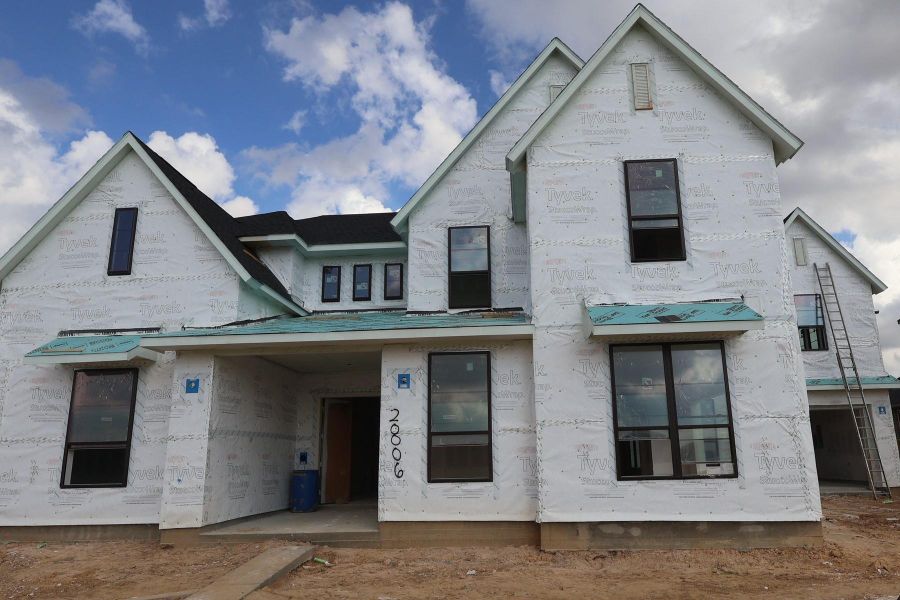 In-progress construction of a new home in Dunham Pointe, Cypress, TX (Image 39). In-progress construction of a new home in Dunham Pointe, Cypress, TX (Image 39).