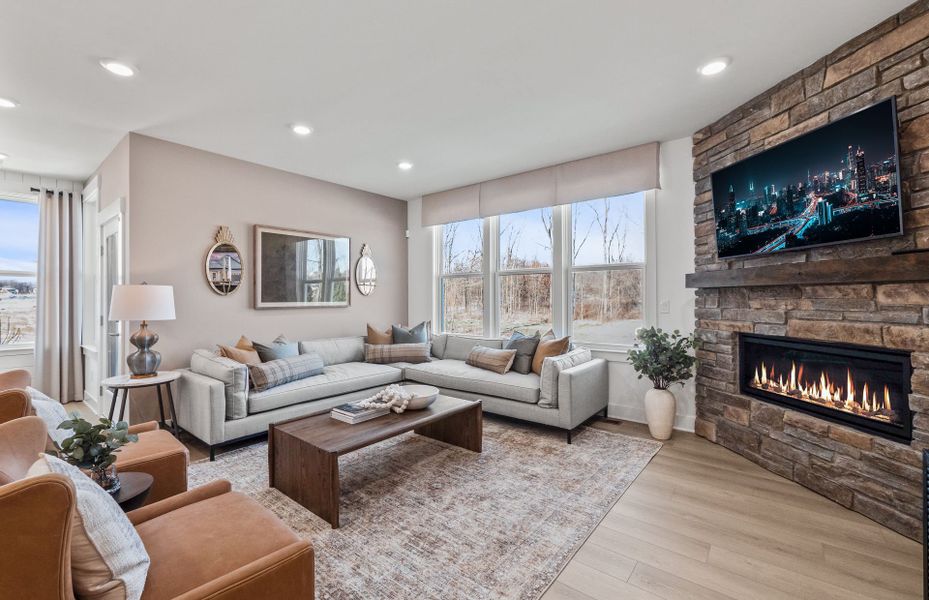 Representative furnished interior of a home built from the Bedrock by Pulte Homes in The Retreat at Carolina Ridge, Harrisburg (Image 60).