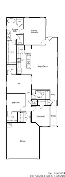 2D floor plan layout of this home in Punta Verde, Converse, TX (Image 2). 2D floor plan layout of this home in Punta Verde, Converse, TX (Image 2).