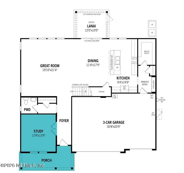 2D floor plan layout of this home in RiverTown, St. Johns, FL (Image 4). 2D floor plan layout of this home in RiverTown, St. Johns, FL (Image 4).