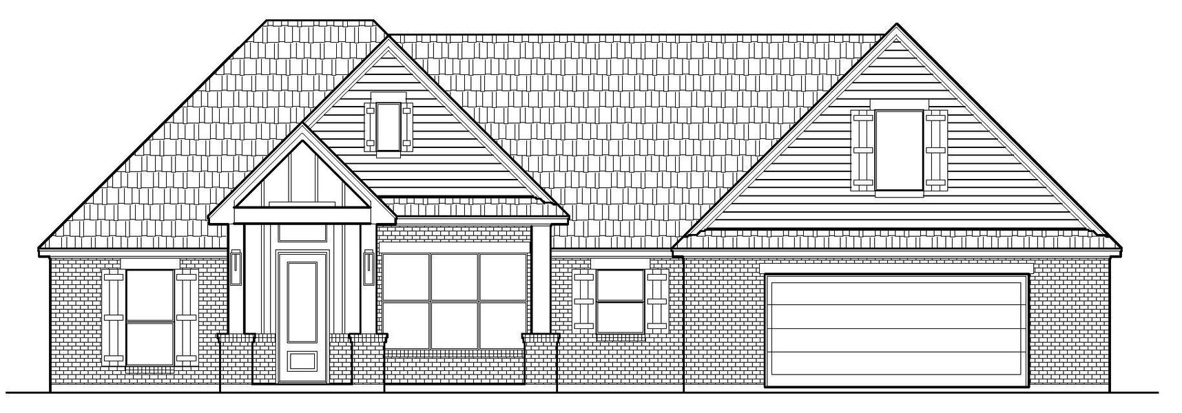 Representative exterior photo of a completed home built from the The Orchid by Kenmark Homes in Coyote Crossing, Godley, TX (Image 2). Representative exterior photo of a completed home built from the The Orchid by Kenmark Homes in Coyote Crossing, Godley, TX (Image 2).