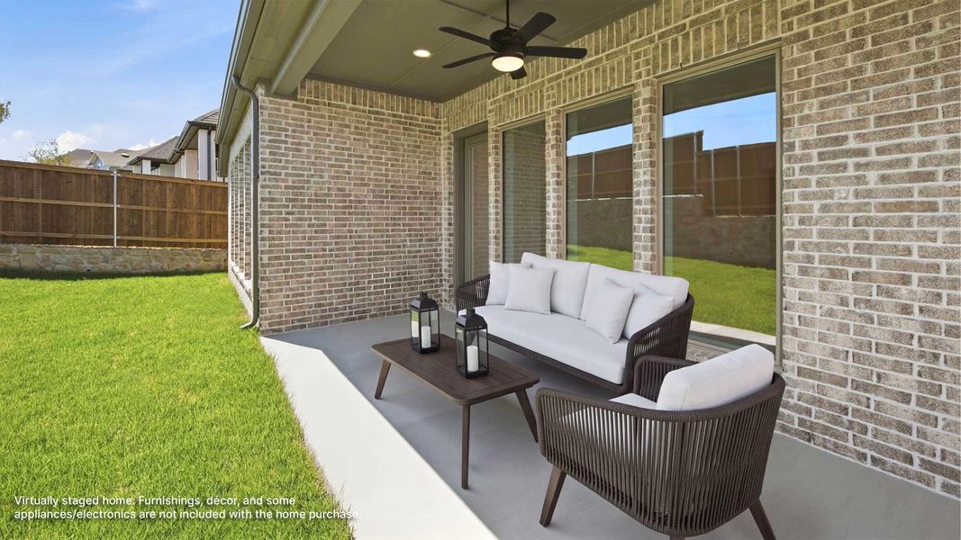 Exterior details and patio area of a home in Walsh, Fort Worth (Image 3).