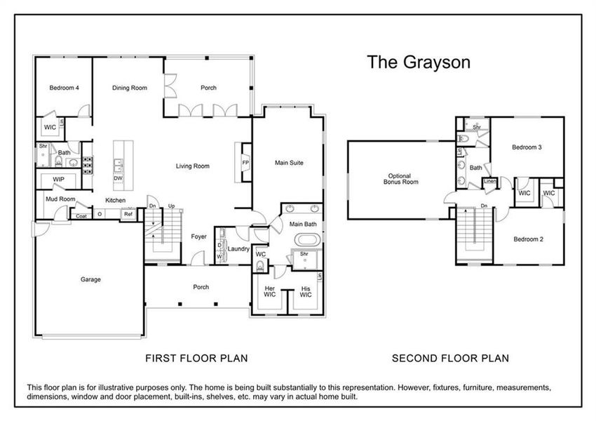 2D floor plan layout of this home in , Jefferson, GA (Image 3).