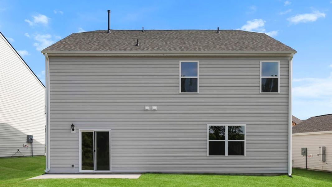 Exterior details and patio area of a home in Hunters Ridge, Woodruff (Image 19).