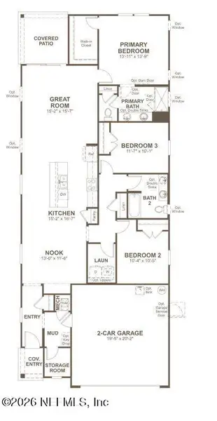2D floor plan layout of this home in , Jacksonville, FL (Image 3).
