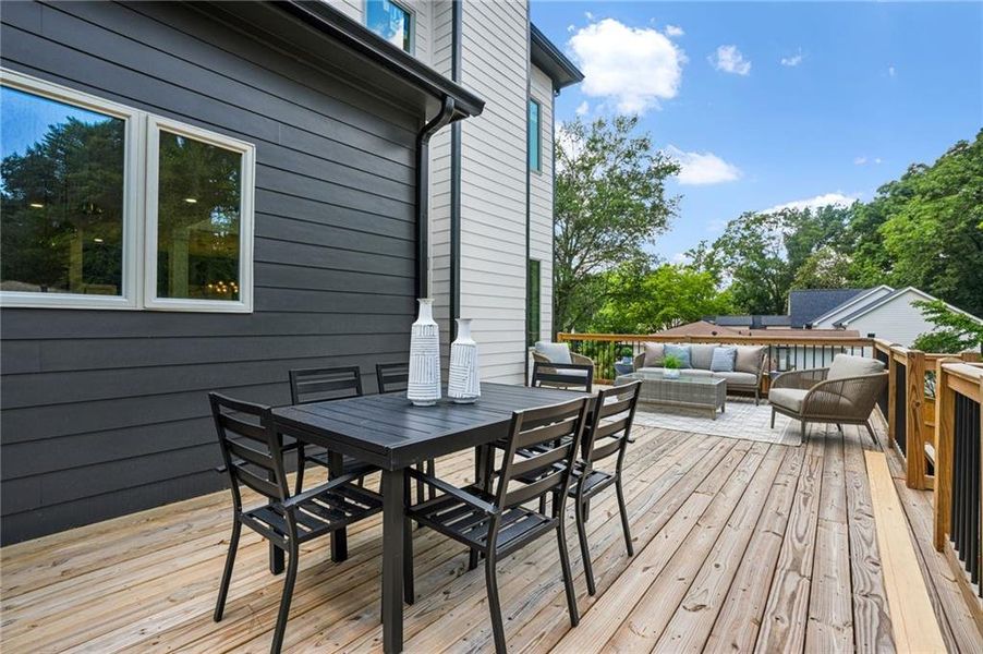 Exterior details and patio area of a home in , Atlanta (Image 34).