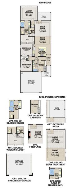 2D floor plan layout of this home in Veranda Designer, San Antonio, TX (Image 5).