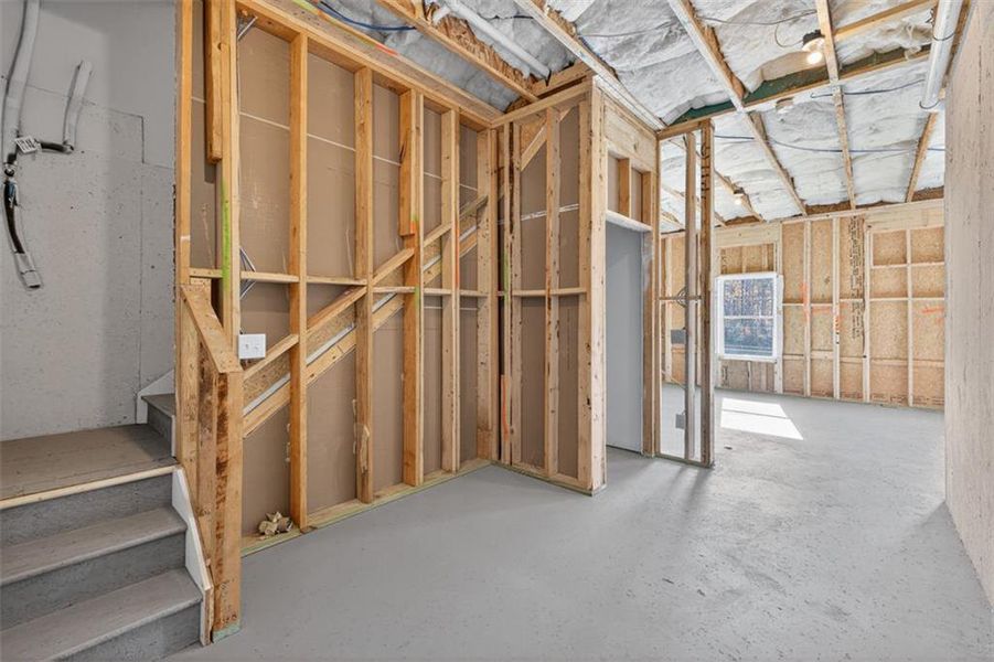 In-progress construction of a new home in Kingston Park, Kingston, GA (Image 43).