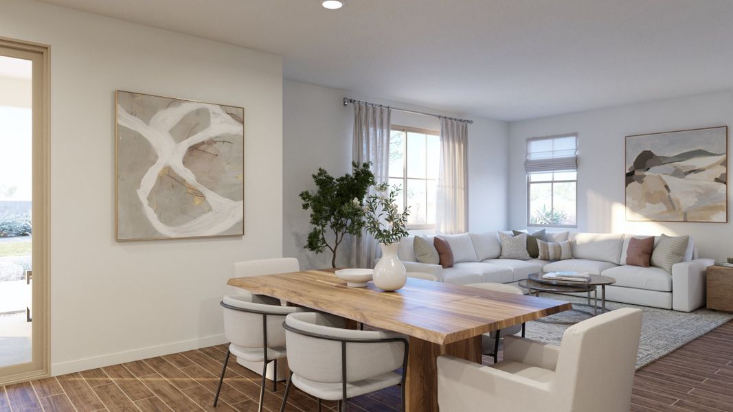 Representative furnished interior of a home built from the 2 by Risewell Homes in Bella Storia, Gilbert (Image 5). Representative furnished interior of a home built from the 2 by Risewell Homes in Bella Storia, Gilbert (Image 5).