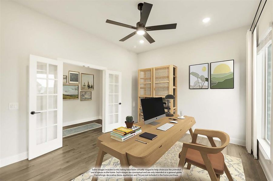 Furnished interior view inside a new home in Rockwood 65, Mansfield (Image 27).