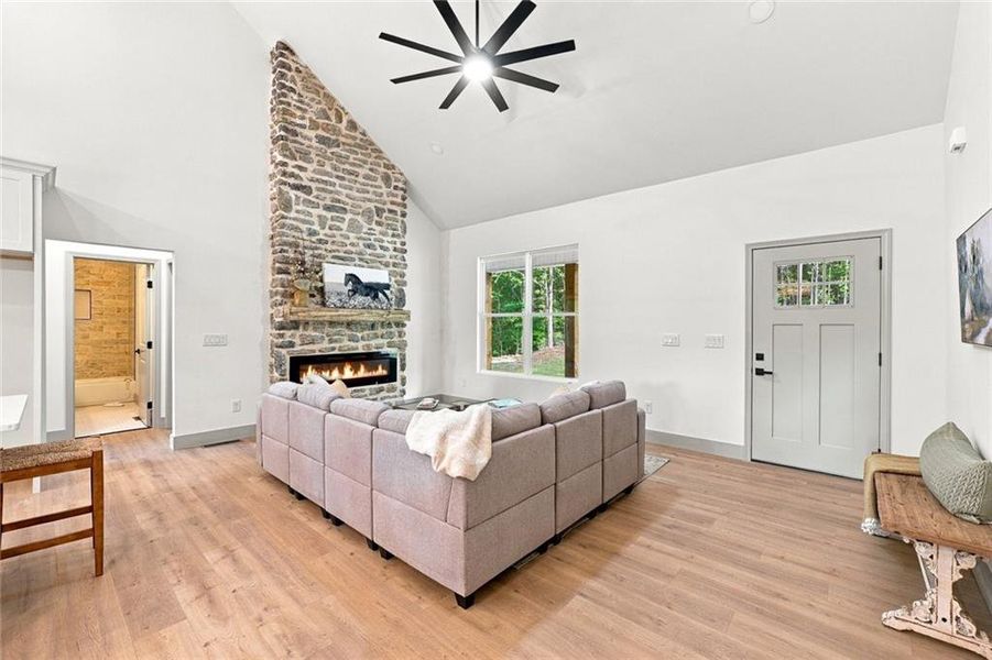 Furnished interior view inside a new home in , Resaca (Image 4).