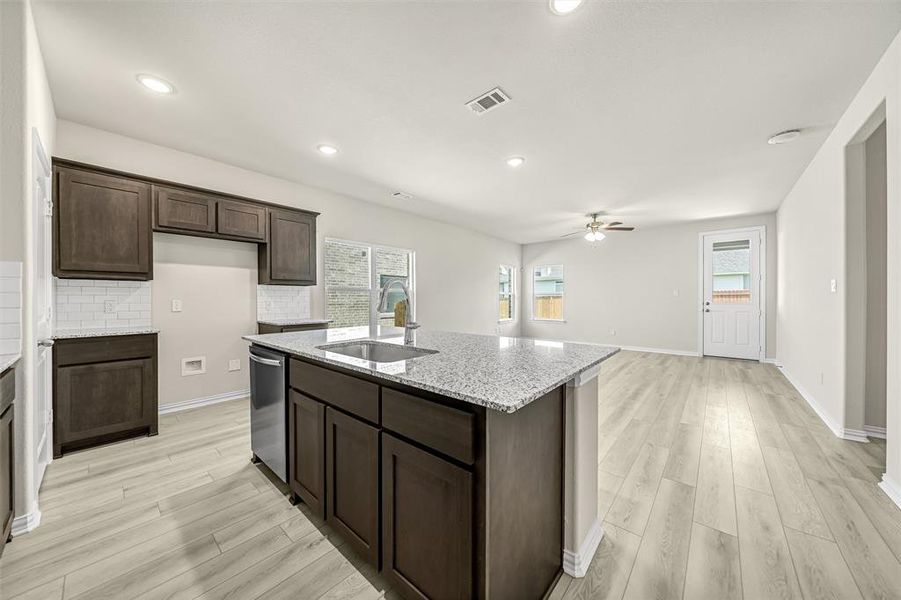 Furnished interior view inside a new home in Liberty Pointe, Gainesville (Image 8). Furnished interior view inside a new home in Liberty Pointe, Gainesville (Image 8).